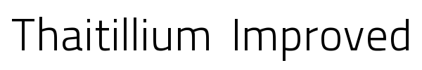 Thaitillium Improved font preview